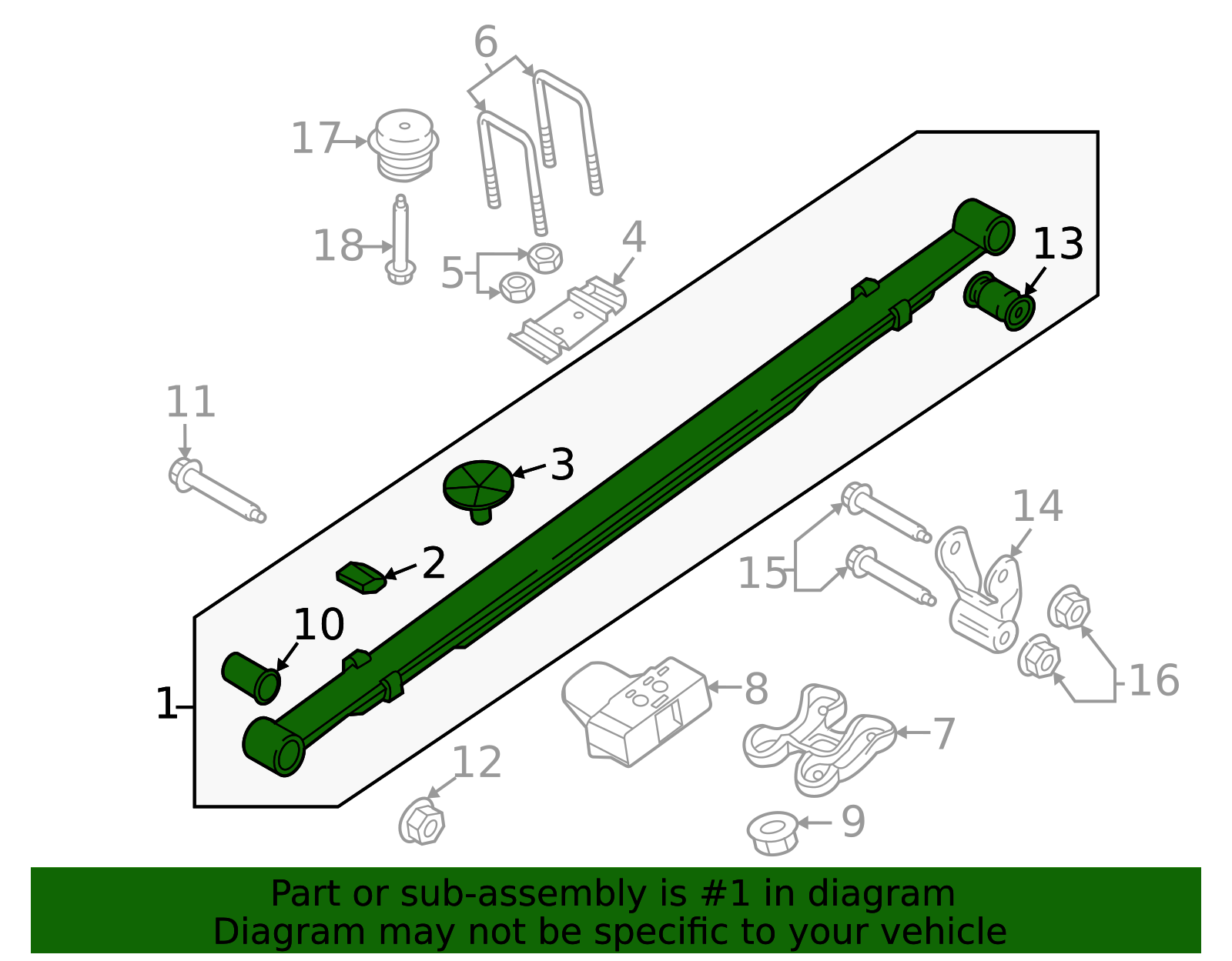 Ford Raptor Factory Rear Leaf Spring Block KL3Z-5560-A - 2017-2020 Ford F-150 Raptor Rear Right or Left Leaf ...