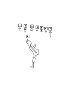 6104710AA - Electrical: Hex Flange Lock Nut for Mopar Image