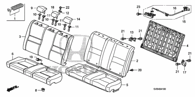 Rear Seat (1) for 2010 Honda Civic #0
