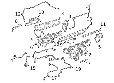 Exhaust Manifold for 2007 Mercedes-Benz CL 600 #0