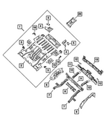 68425036AC - Body Sheet Metal Except Doors: Rear Closure Panel for Mopar Image