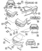 4805557AB - Exterior Ornamentation: Le Nameplate for Mopar Image