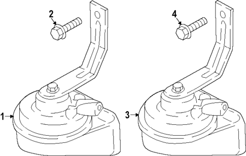 Horn for 2024 Hyundai Kona Electric #0