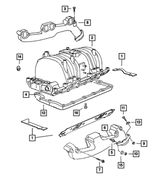 4897490AC - Engine 5.9L Eight Cylinder: Intake Manifold for Mopar Image