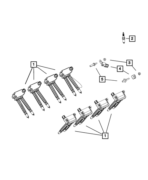 Ignition - Spark Plugs, Cables, Coils, and Glow Plugs for 2017 Ram 1500 #1
