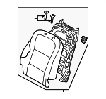 883003N570NVT - Body: Seat Back Assembly for Hyundai: Equus Image