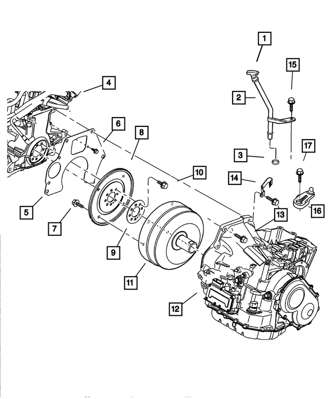 4471933 - Automatic Transaxle 4 Speed: Drive Plate Backing Plate for Mopar Image