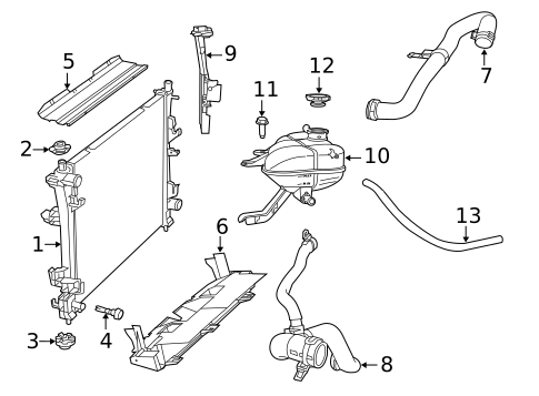 Radiator & Components for 2018 Jeep Grand Cherokee #0