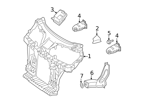 Radiator Support for 2009 Smart Fortwo #0