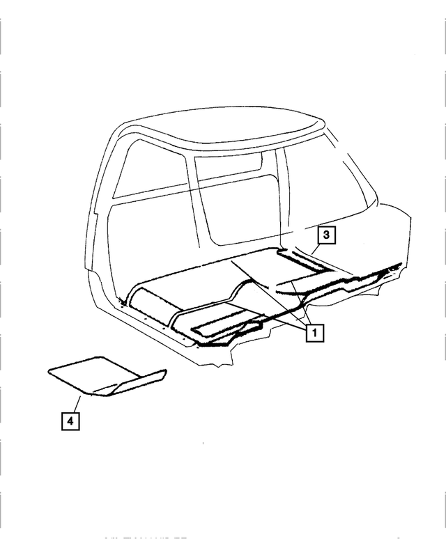 82203771 - Interior Trim: Floor - Front Mat Kit for Mopar Image