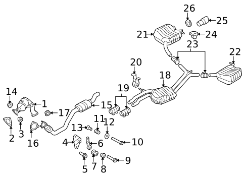 Exhaust Components for 2009 Audi Q5 #0