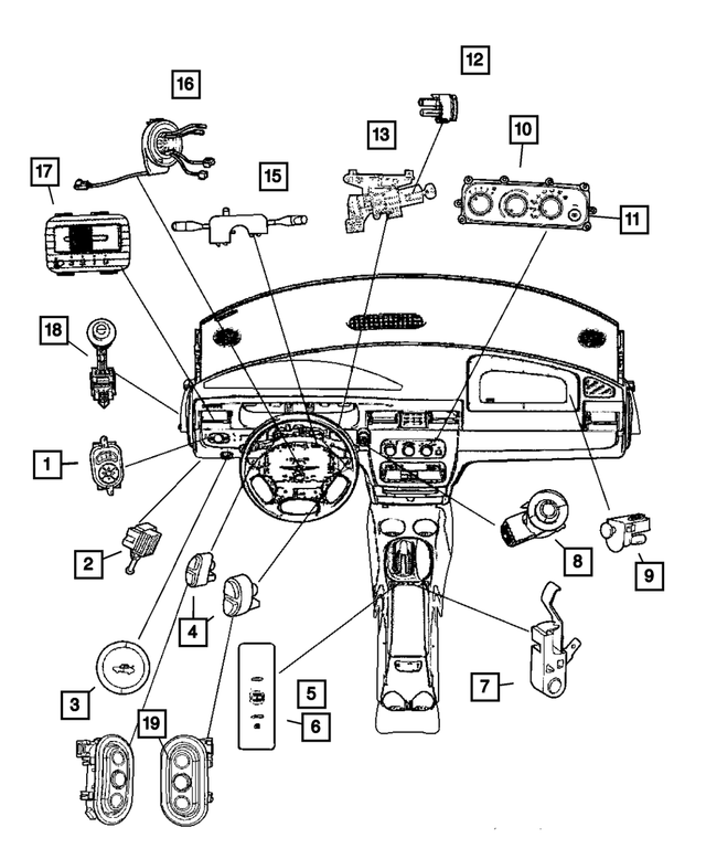 4608603AN - : Multifunction Switch for Mopar Image