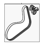 31480362 - Cooling System: Serpentine Belt for Volvo Image
