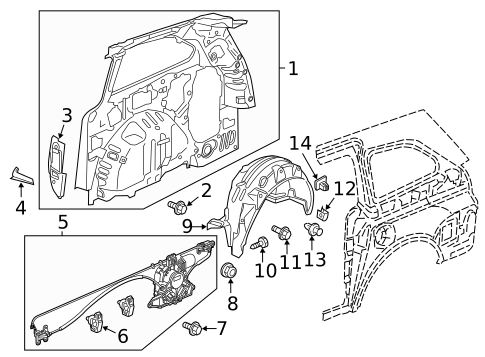 Inner Structure for 2012 Honda Odyssey #0