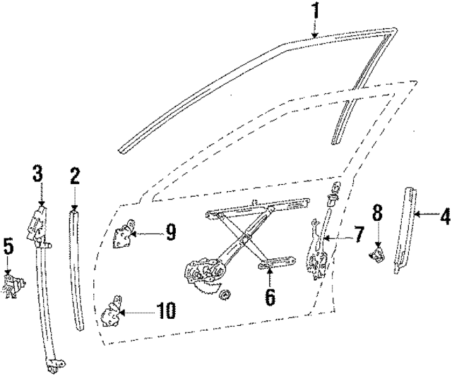 6980132010 - : Window Regulator for Toyota Image
