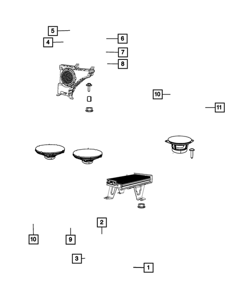 Radio, Antenna, Speakers, DVD, and Video systems for 2020 Dodge Journey #0