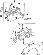 5710514030 - : Outer Reinforced for Toyota: Supra Image