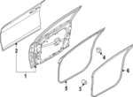 82130L0000 - : Door Weather-Strip for Hyundai: Sonata Image
