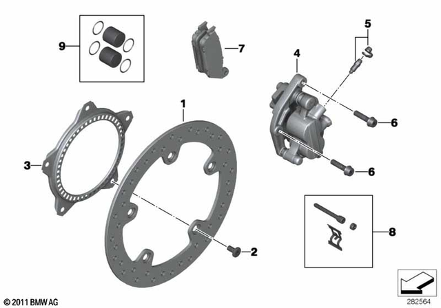 34117725126 - Brakes: Brake Disk -  for BMW-Motorrad Image image