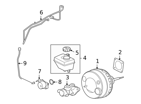 Master Cylinder - Components On Dash Panel for 2013 Jaguar XFR-S #0