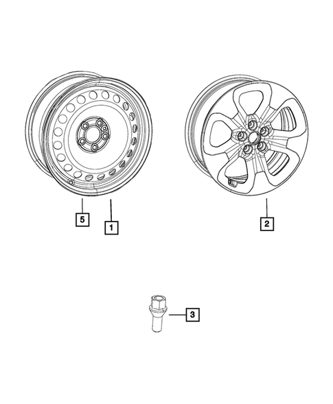 Wheels, Tires and Hardware for 2019 Ram ProMaster City #0