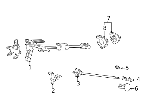 Steering Column Assembly for 2000 Honda S2000 #0