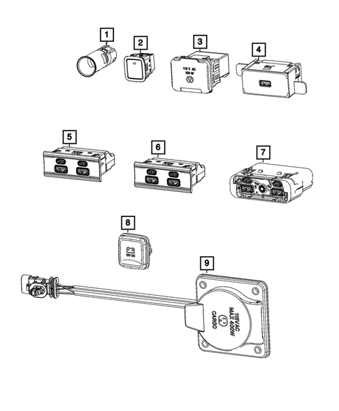 Radio, Antenna, Speakers, DVD, and Video systems for 2023 Ram 1500 #2