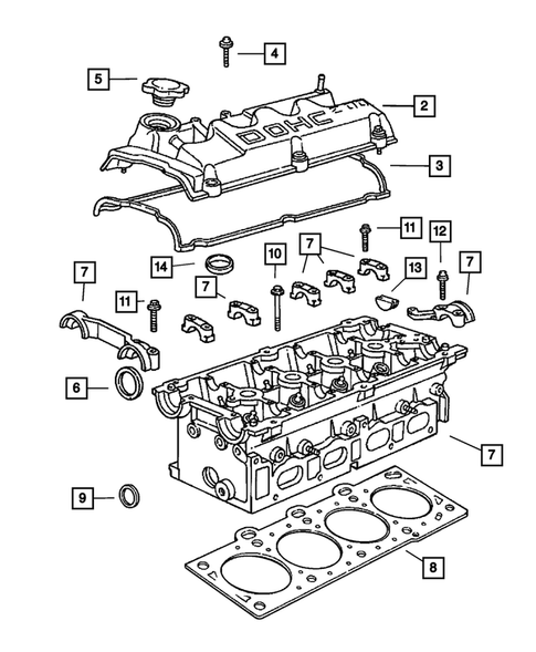 Cylinder Head for 2004 Dodge Stratus #0
