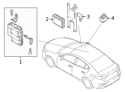 Communication System Components for 2014 Mazda 3 #0