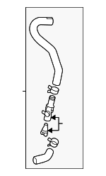 165A0F0010 - Cooling System: Inter-cooler Hose for Toyota: Grand Highlander, Highlander Image