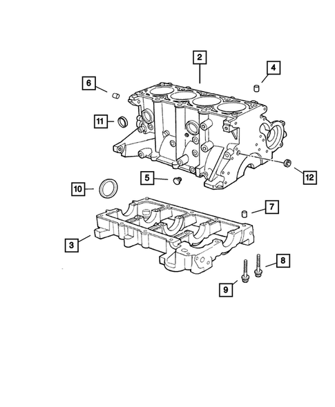 Cylinder Block for 2003 Jeep Liberty #0