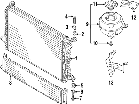 Radiator & Components for 2022 Audi RS7 Sportback #0