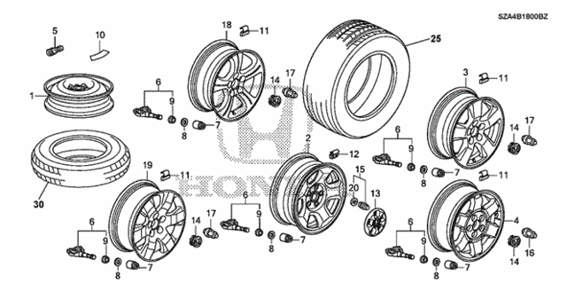 Wheel Disk (KA) for 2012 Honda Pilot #0