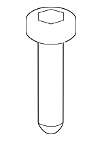 1243103087B - Body: License Panel Screw for Hyundai: Equus Image