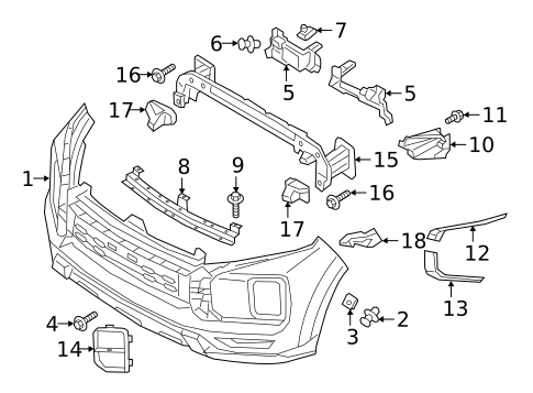 Bumper & Components - Front for 2025 Mitsubishi Outlander Sport #0