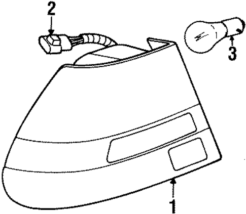 Tail Lamps for 1999 Saturn SL2 #0