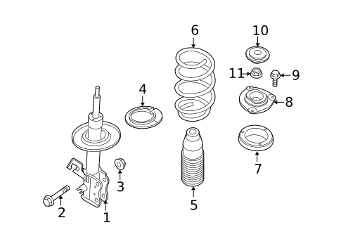 Struts & Components for 2011 Nissan Sentra #0