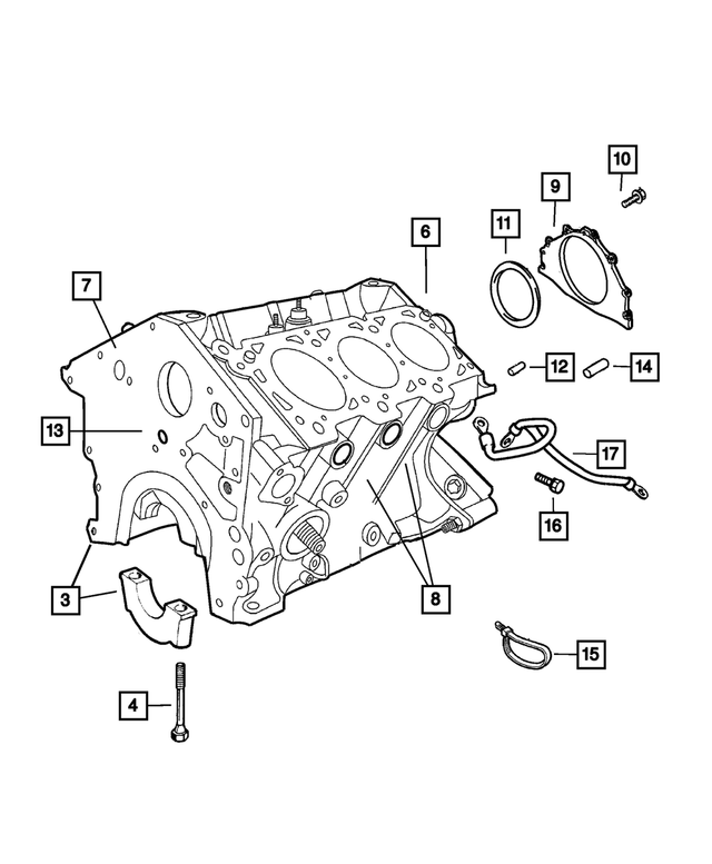5073135AA - Engine 3.5L Six Cylinder: Short Block for Mopar Image image