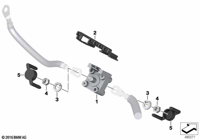 61119444340 - General Electrical System: Base B+ -  for BMW-Motorrad Image