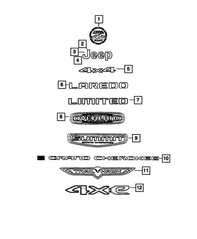 68377436AB - : Nameplate for Mopar Image