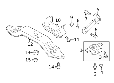 Engine & Trans Mounting for 2024 Subaru Outback #0