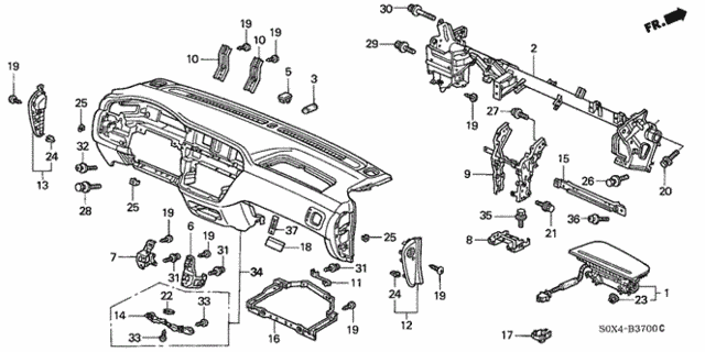 Instrument Panel for 2000 Honda Odyssey #0