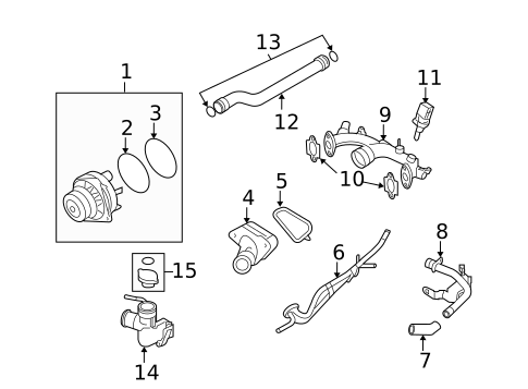Water Pump for 2009 INFINITI EX35 #0