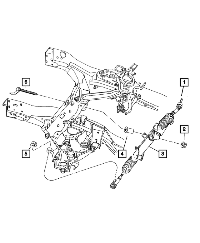 52106545AA - Steering: Steering Tie Rod, Left for Mopar Image image