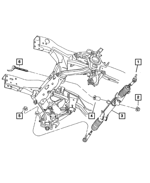 Steering Gear for 2003 Dodge Durango #0