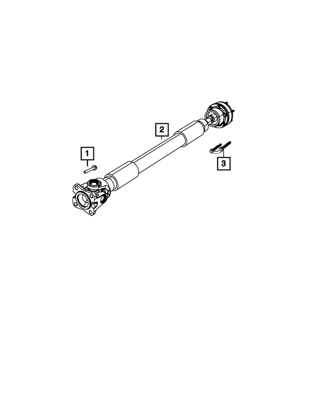 6508921AA - Front Axle; Dana 186 MM; Differential and Drive Line: Hex Flange Head Lock Bolt, Mounting for Mopar Image