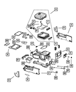 5MZ87HL1AA - Interior Trim: Base Console for Mopar Image