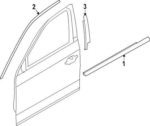 Exterior Trim - Front Door for 2025 BMW X3 #0