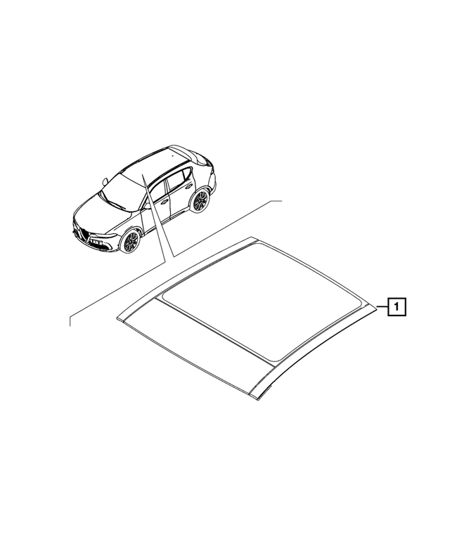 7SR41LXHAA - : Complete Sunroof for Mopar Image