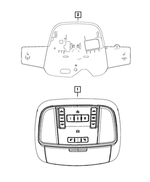 5PS841DAAD - Interior Trim: Overhead Console for Mopar Image